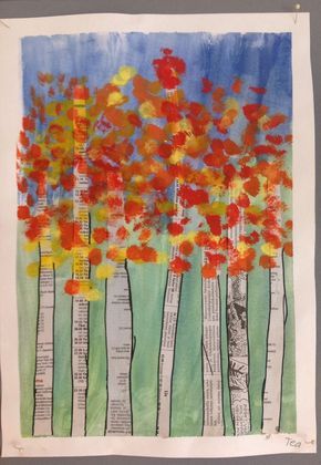 Forêt d'automne (idée pinterest)