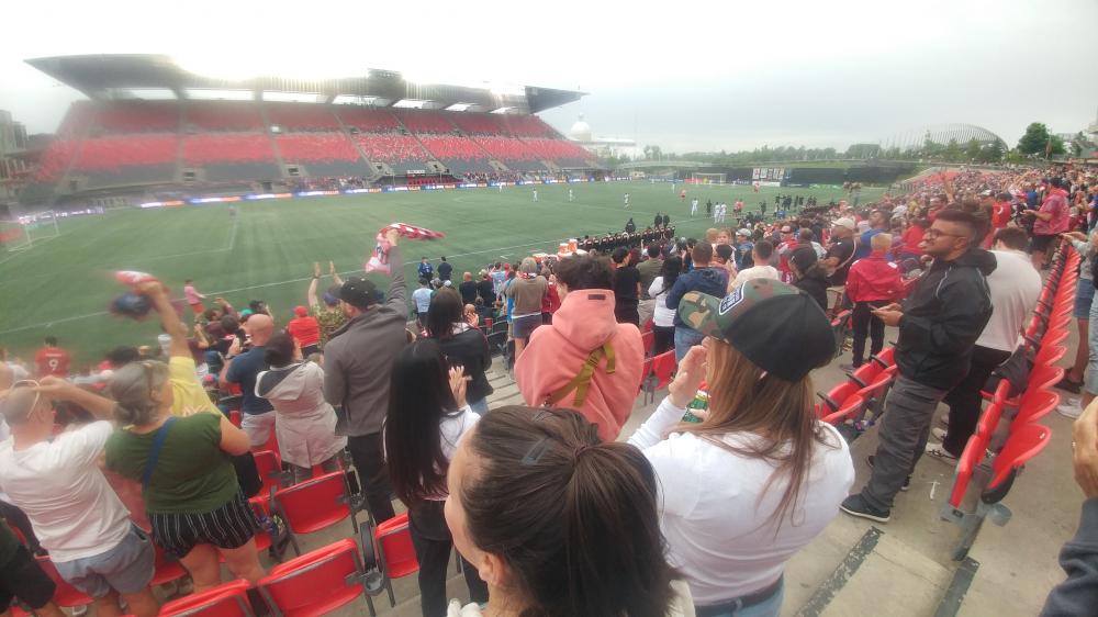 Atlético Ottawa versus Forge FC at TD Place on May 25th 2024