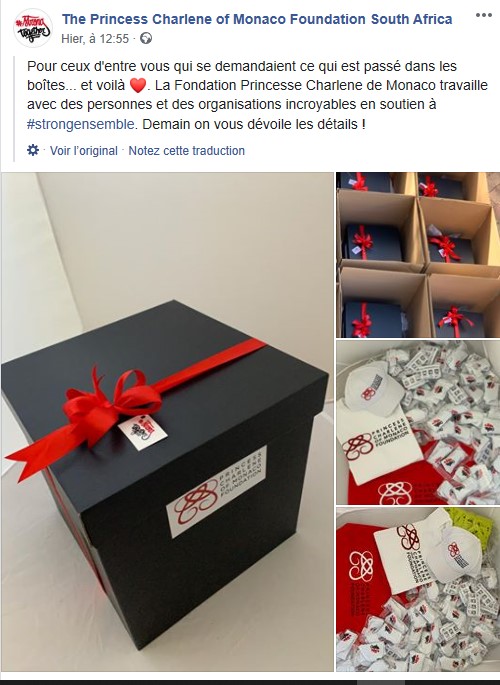 Le challenge 'strongtogether' de la fondation Princesse Charlène South Africa a commencé