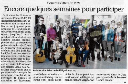 ANNONCES DU CONCOURS