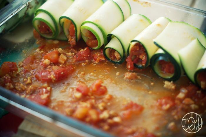 Recette des cannellonis de courgette (vegan)