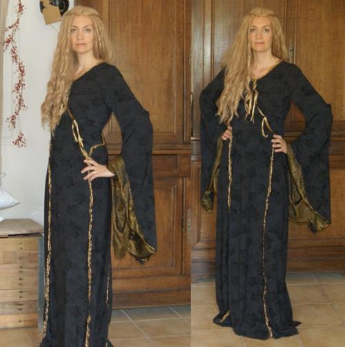 Robe noire Cersei: essayage