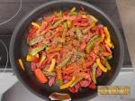 Tarte aux poivrons et chorizo