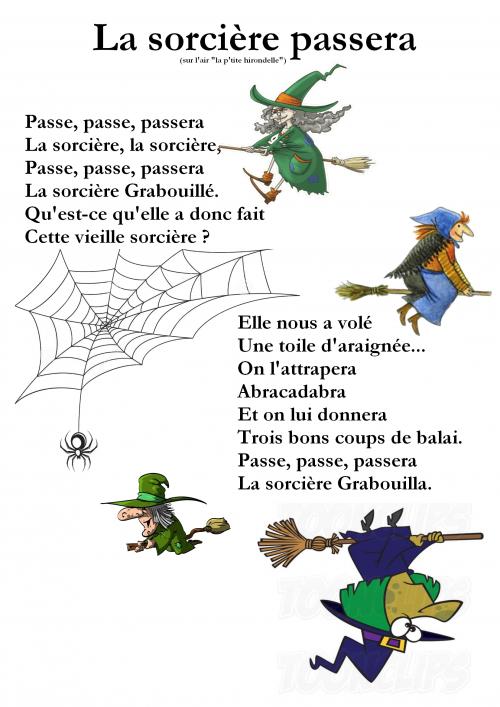 Poésie « La sorcière passera » CP