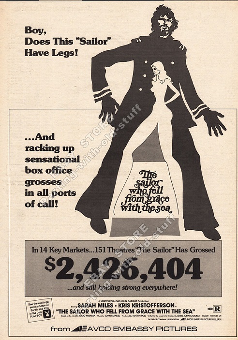 THE SAILOR WHO FELL FROM GRACE WITH THE SEA box office USA 1976