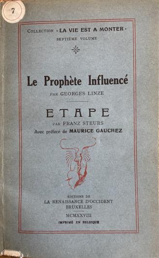 Georges LINZE - Le Prophète influencé (1928)