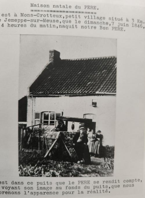 Maison natale du Père (Archives du Temple de Retinne)