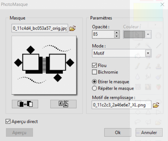 Fonds mask série 11