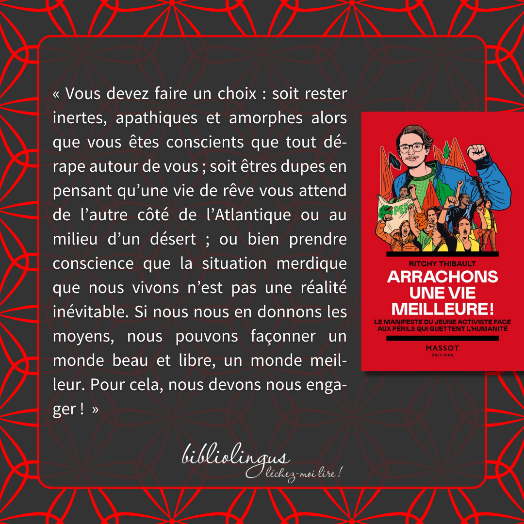 arrachons une vie meilleure ritchy thibault bibliolingus