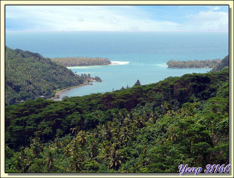 Vue à partir d'un belvédère - Huahine - Polynésie française