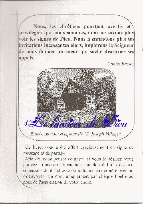 Saint-Joseph Village : Chacun porte sa Croix