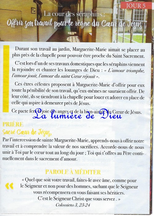 Neuvaine au Sacré Cœur (Paray le monial)