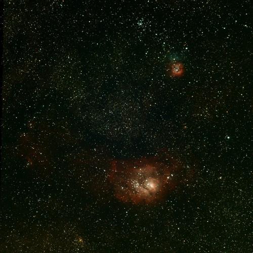2012-07-26 : Nébuleuses de la Lagune et Trifide M8 et M20