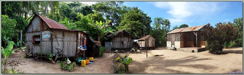 Cases : de la plus misérable à la plus coquette - Antanabe - Nosy Sakatia - Madagascar