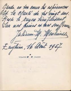 Poème inédit 16.8.1957