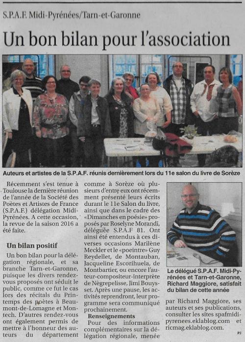 BILAN 2016