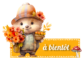A BIENTÔT à plus tard blinkie hiver, automne et pluie