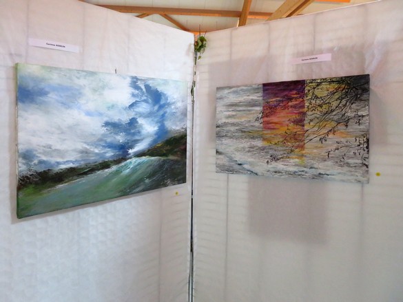 Au Salon d'Automne de Chamesson en 2024, 35 peintres ont présenté 165 tableaux, tous plus beaux les uns que les autres !