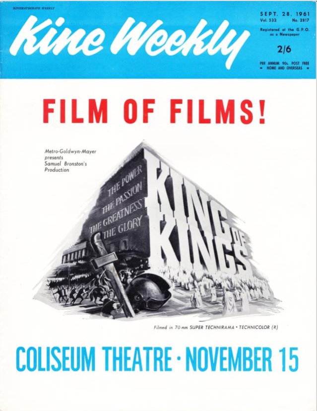 BOX OFFICE USA DU 11 OCTOBRE 1961 AU 17 OCTOBRE 1961