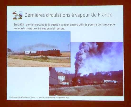 Une conférence fort intéressante sur l'arrivée du train à Châtillon sur Seine