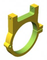 Bracket system for Samyang 135 f:2 telephoto lens