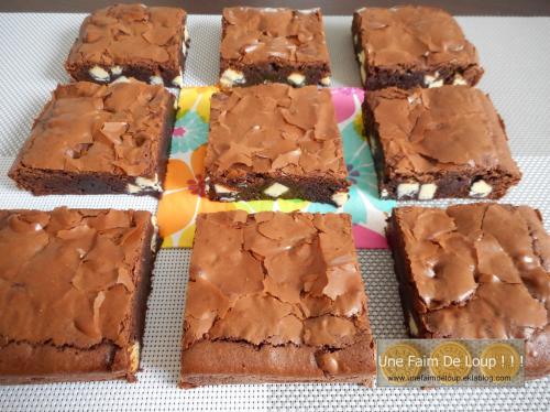 Brownie aux pépites de chocolat blanc