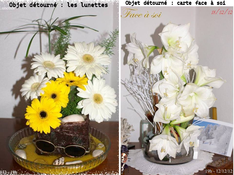 Objets détournés dans mes compositions florales (3/3)
