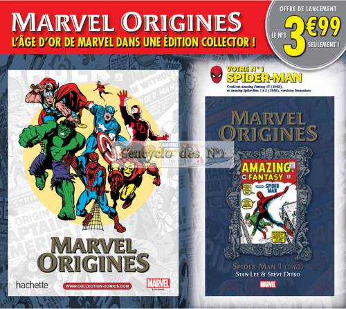 N° 1 Marvel origines - Lancement 