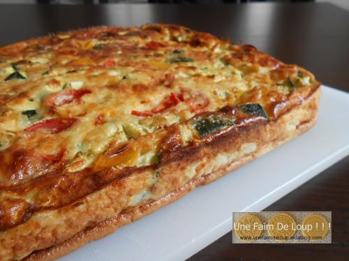 Clafoutis aux courgettes & tomates cerises