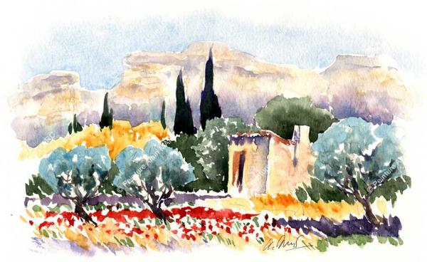 Aquarelles d'Alain Marc