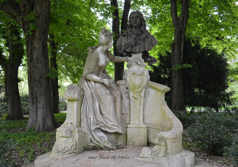 Jardin du Luxembourg : Monument à Watteau par Henri-Désiré Gauquié