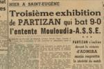 Partizan belgrade-ASSE/MCA 1949/1950