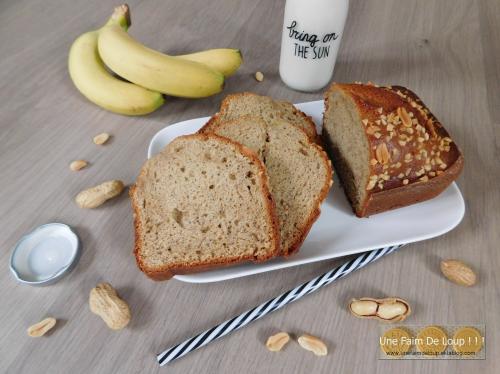 Cake banane & beurre de cacahuète