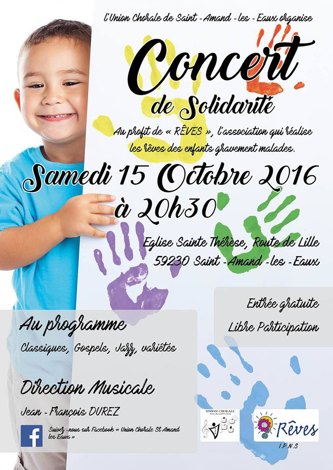 Concert de solidarité, à Saint-Amand-les-Eaux