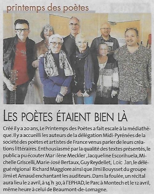 ECHOS DU 16 MARS
