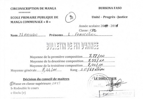 Des nouvelles de Yamvénégré....