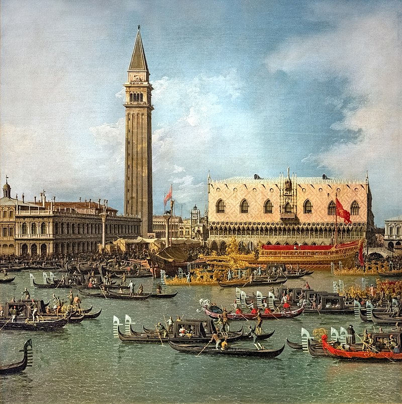 Peinture de Canaletto, peintre italien