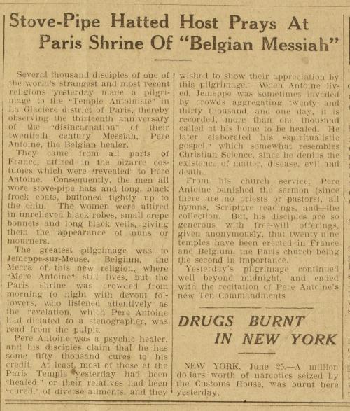 The Chicago tribune and the Daily news, New York (26 juin 1925)