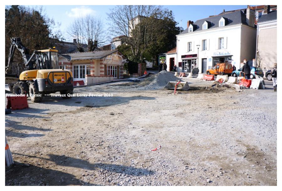 Travaux Quai Leray à Pornic Février 2013