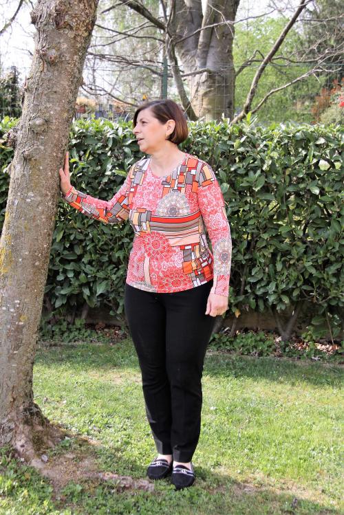 Tee-shirt 2C Burda Easy 1/2021 Orange 