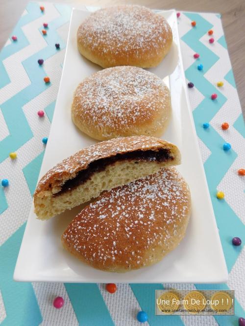 Beignets au four fourrés au Nutella