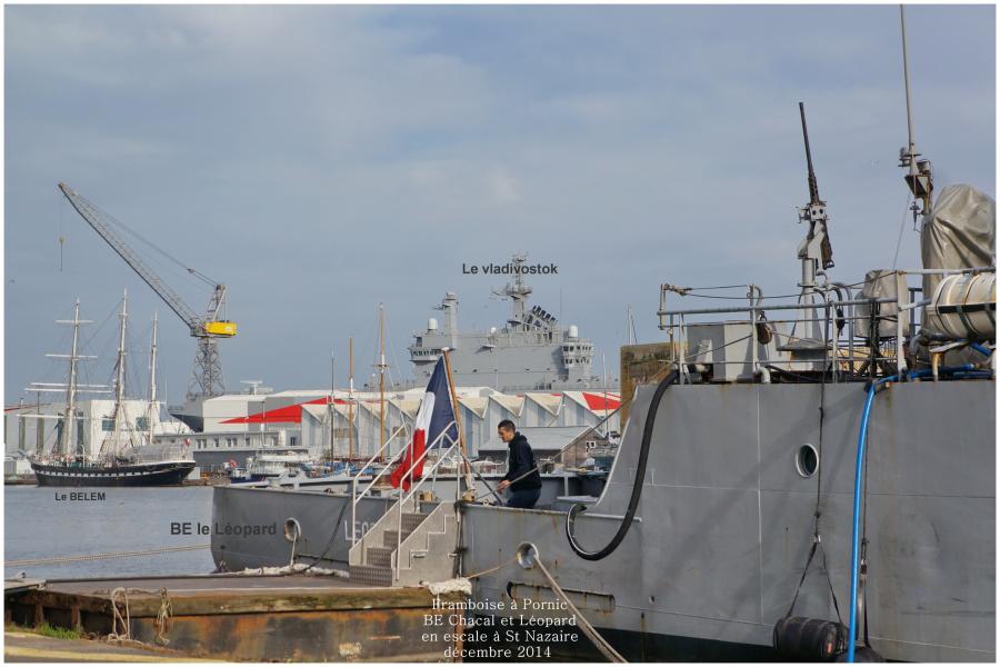 Escale des BE Chacal et Léopard à St Nazaire