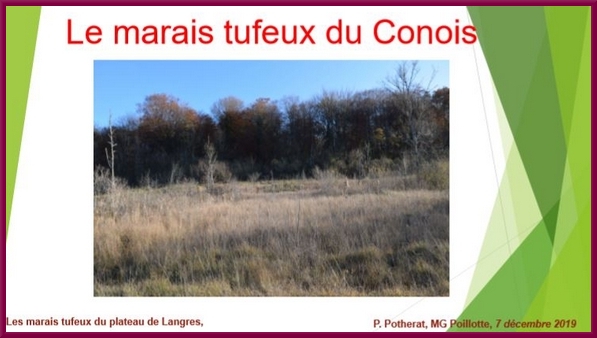 "Les marais tufeux du Plateau de Langres", une conférence proposée par la Société Mycologique du Châtillonnais
