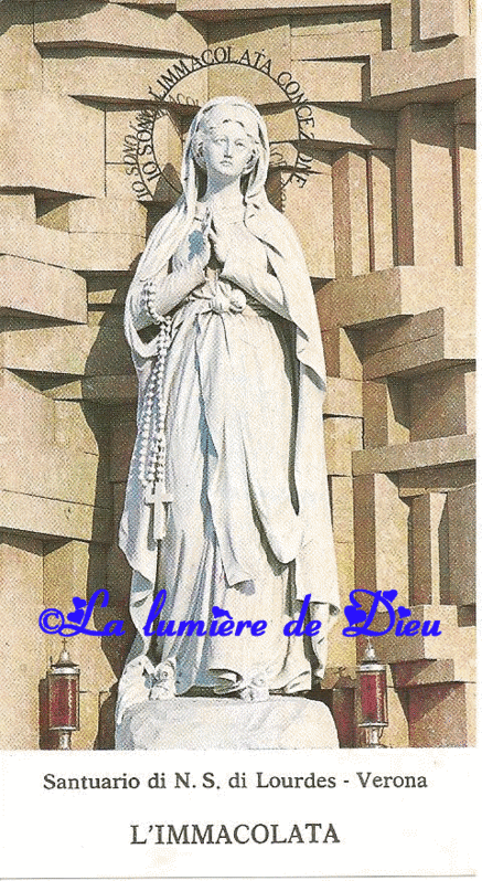 Preghiera Nostra Segnora di Lourdes