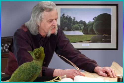 Les chats en verdure de Richard Saunders