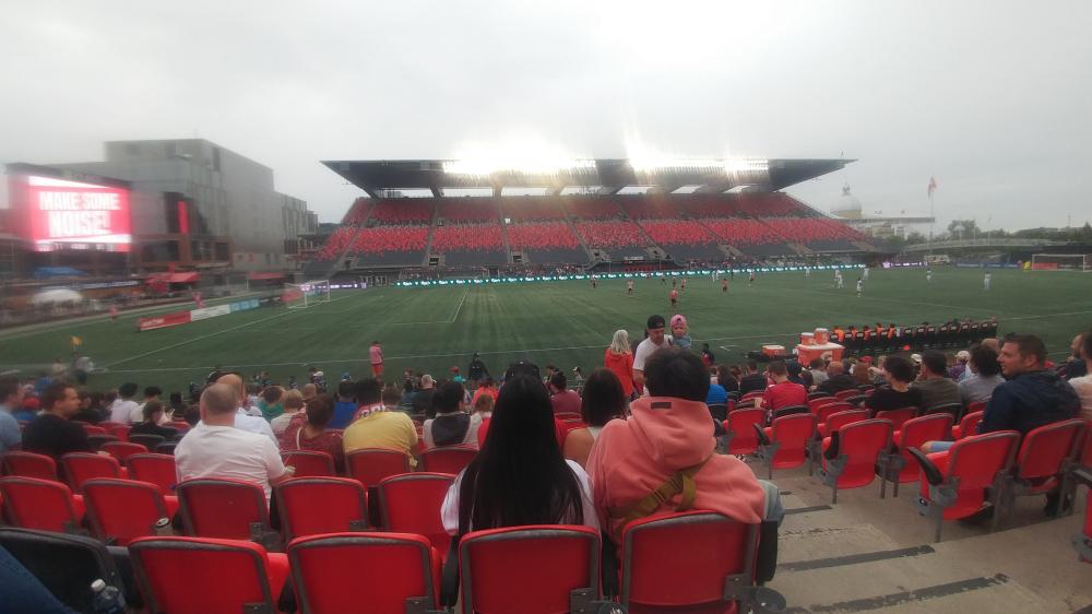 Atlético Ottawa versus Forge FC at TD Place on May 25th 2024