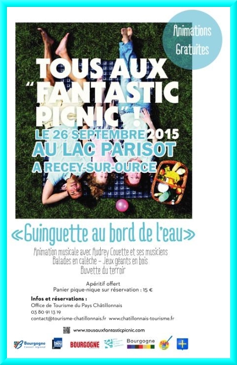 Le Fantastic Picnic aura lieu cette année 2015 au bord du lac Parisot à Recey sur Ource