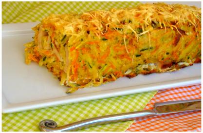 ROULÉ DE LÉGUMES RÂPÉS AU BOURSIN