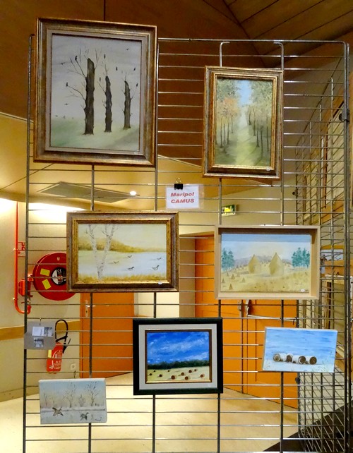 Les peintres de la section peinture des Amis du Châtillonnais ont exposé au salon avicole 2016