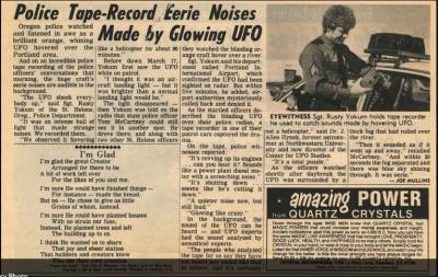 Rencontres entre ovnis et policiers